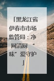 黑龙江省伊春市市场监管局：净网清厨 “味”爱守护
