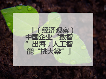 （经济观察）中国企业“数智”出海，人工智能“挑大梁”
