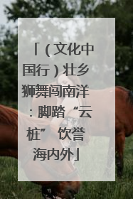 （文化中国行）壮乡狮舞闯南洋：脚踏“云桩” 饮誉海内外