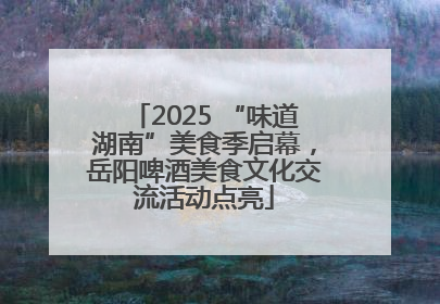 2025 “味道湖南”美食季启幕，岳阳啤酒美食文化交流活动点亮