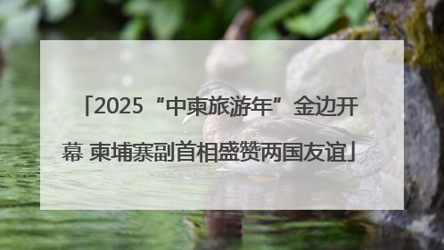 2025“中柬旅游年”金边开幕 柬埔寨副首相盛赞两国友谊