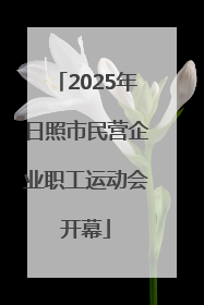 2025年日照市民营企业职工运动会开幕