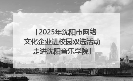 2025年沈阳市网络文化企业进校园双选活动走进沈阳音乐学院