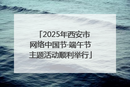 2025年西安市网络中国节·端午节主题活动顺利举行