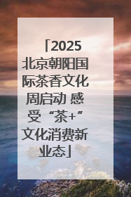 2025北京朝阳国际茶香文化周启动 感受“茶+”文化消费新业态