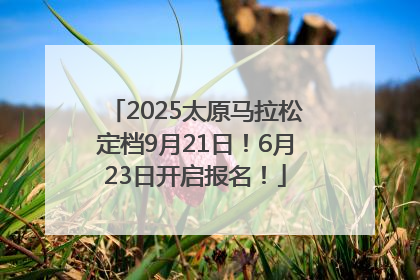 2025太原马拉松定档9月21日！6月23日开启报名！