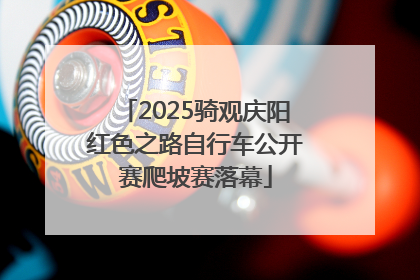 2025骑观庆阳红色之路自行车公开赛爬坡赛落幕