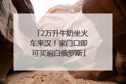 2万升牛奶坐火车来汉！家门口即可买遍白俄罗斯